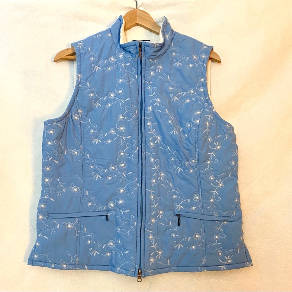 CROFT & BARROW Womens vest M Fleece inside NWT